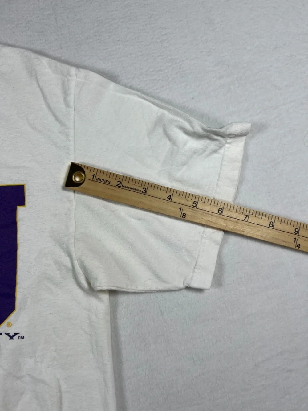 Vintage Champion LSU Tigers White T-Shirt Mens Size M 100% Cotton - Picture 6 of 10